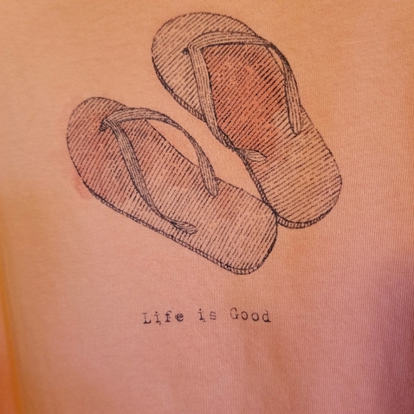 Life Is Good Flip Flops Shirt XL - Picture 3 of 6
